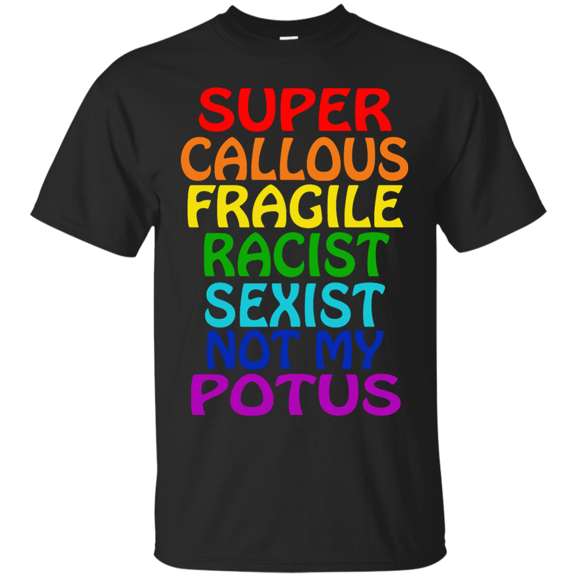 Super - Callous - Fragile - Racist - Sexist - Not My Potus Shirt, Hoodie - TeeDragons
