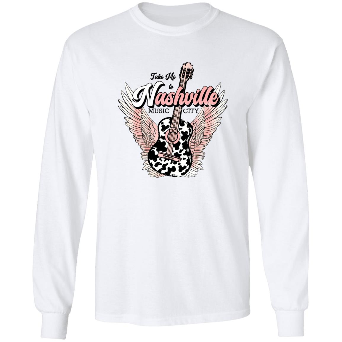 Take Me To Nashville Music City Guitar Shirt