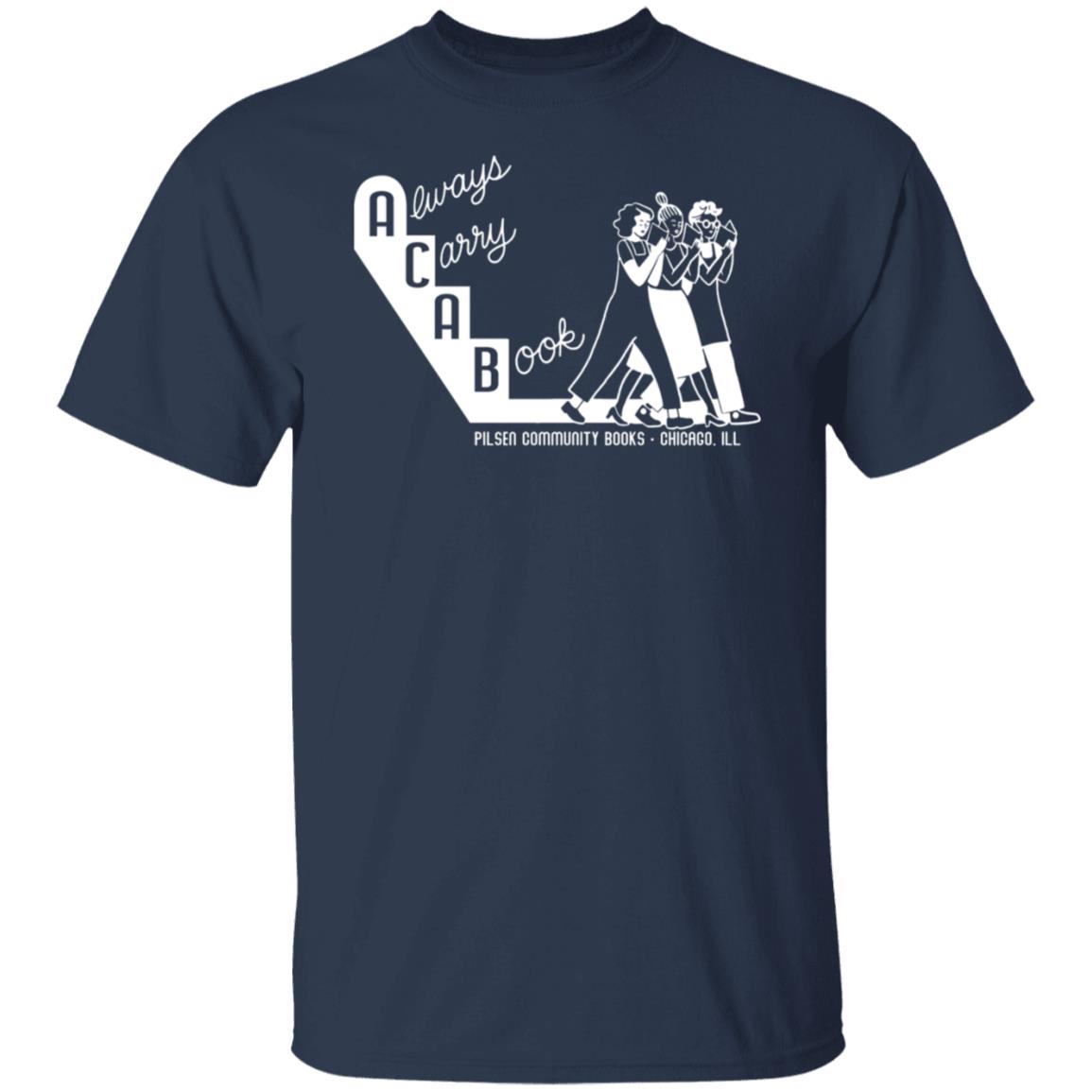 Always carry a book shirt