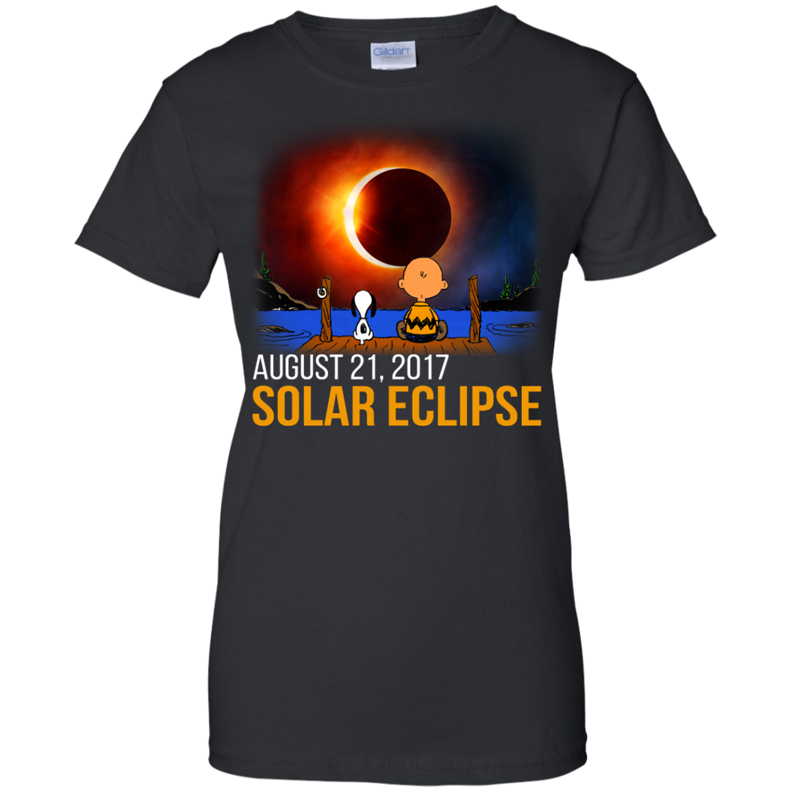 Snoopy and Charlie Brown - Solar Eclipse August 21, 2017 Shirt, Hoodie - TeeDragons