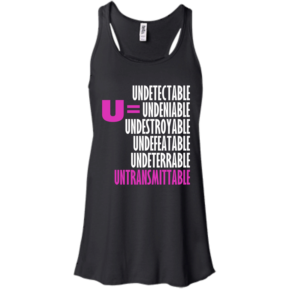 Undetectable - Undeniable - Undestroyable - Undefeatable - Undeterrable - Untransmittable T-Shirt - TeeDragons