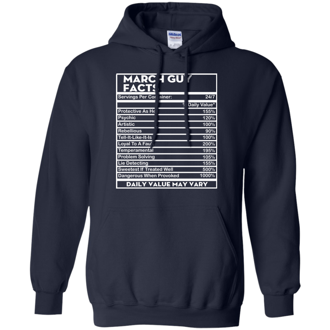 March Guy Facts - Servings Per Container 24/7 Shirt, Hoodie - TeeDragons