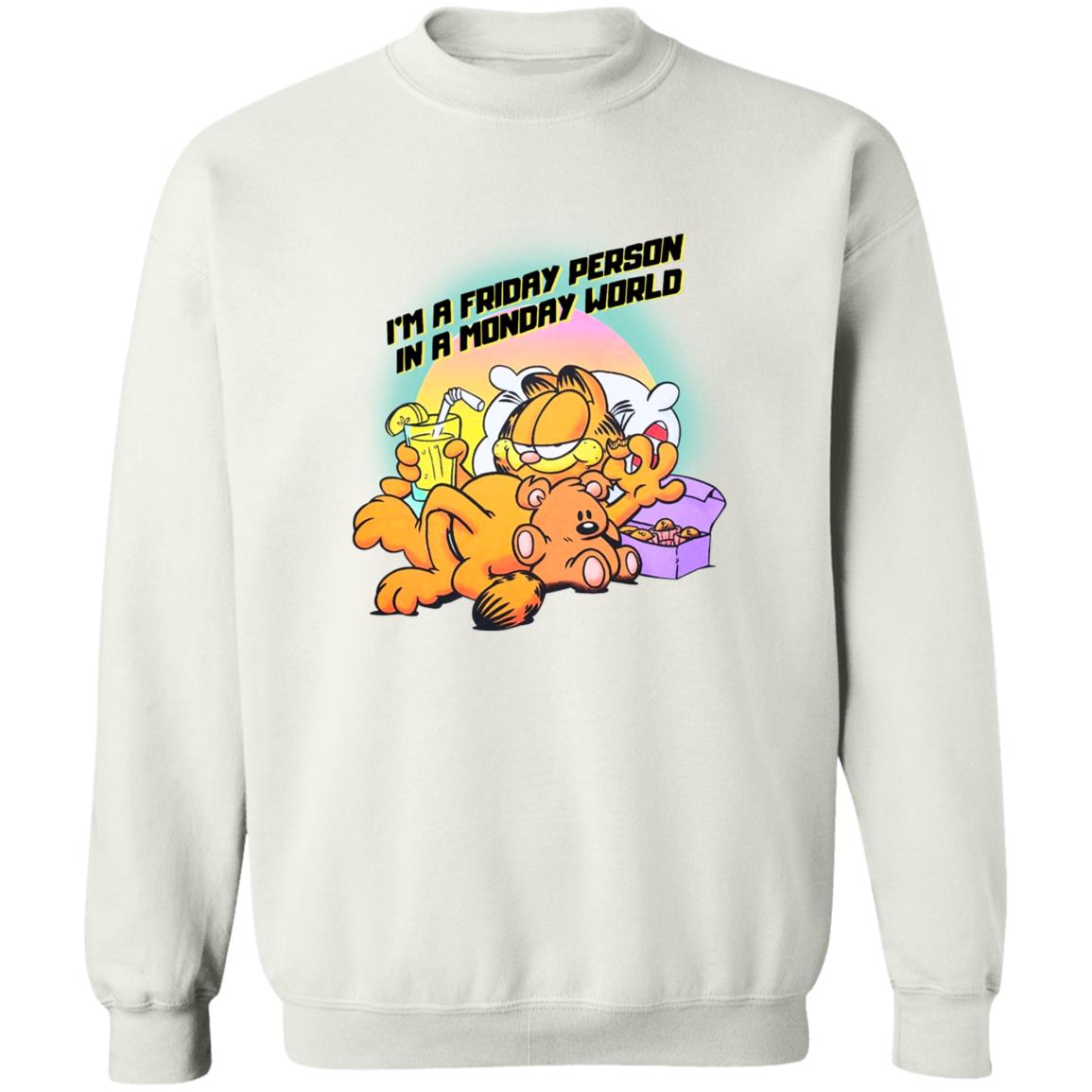Garfield I’m A Friday Person In A Monday World Shirt