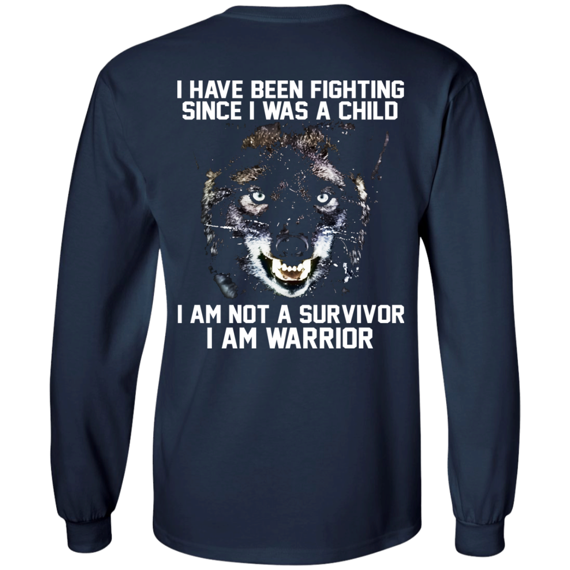 I Am Not A Survivor - I Am Warrior Shirt - Back Design - TeeDragons