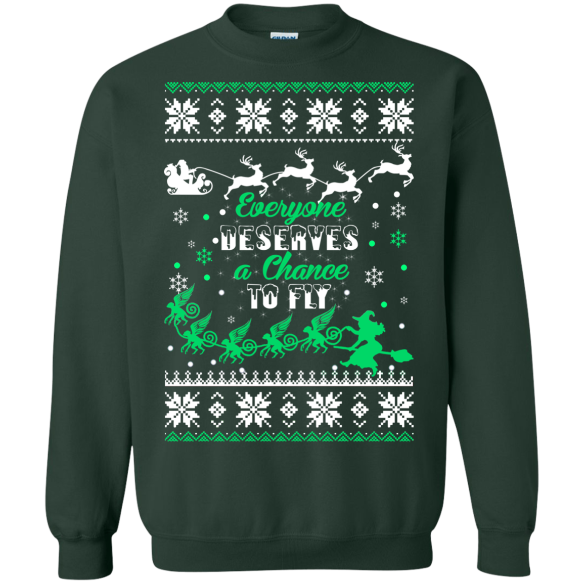 Everyone Deserves A Chance To Fly Christmas Sweater - TeeDragons