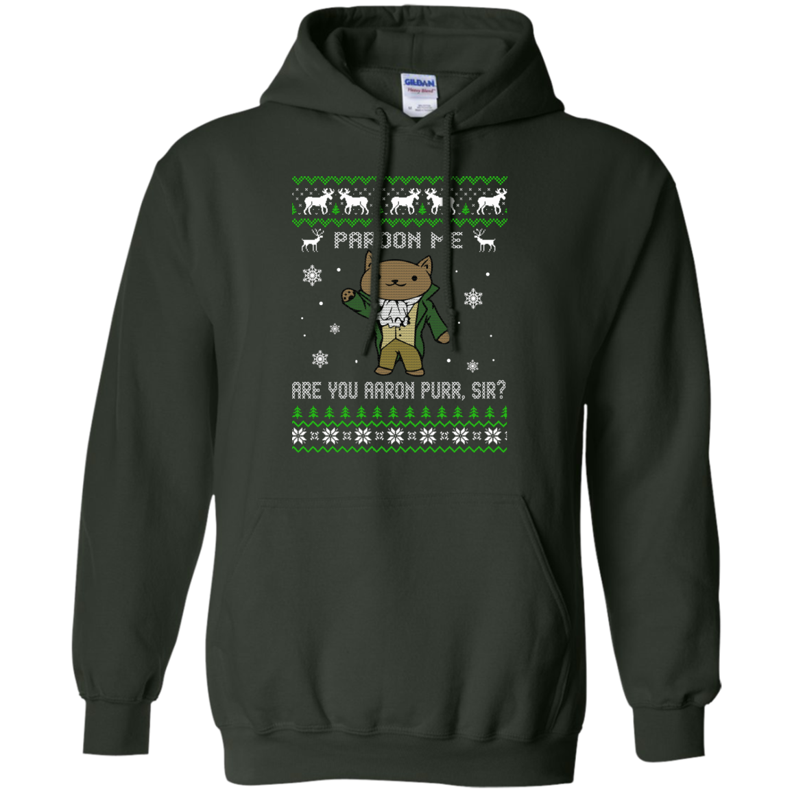 Hamilcat Christmas Sweater - Pardon Me Aaron Purr, Sir? - TeeDragons