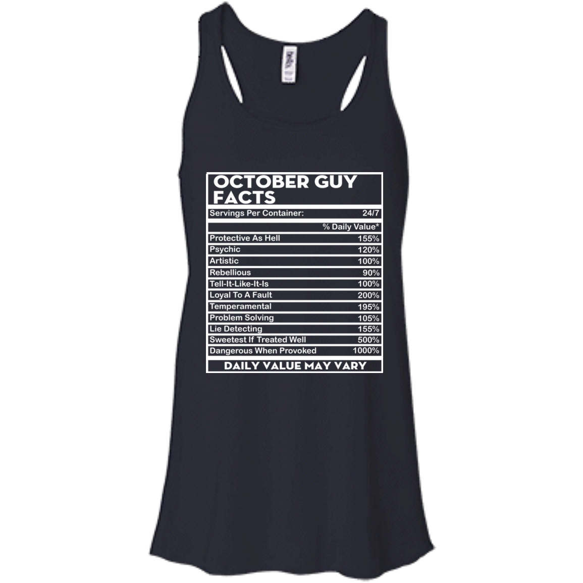 October Guy Facts - Servings Per Container 24/7 Shirt, Hoodie - TeeDragons