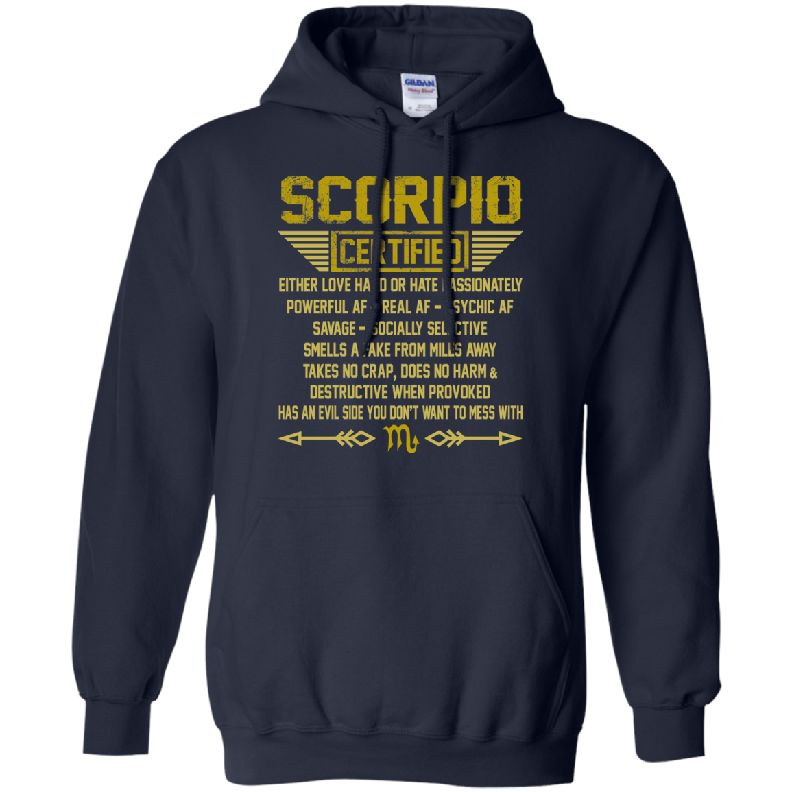 Scorpio Certified - Either Love Hard Or Hate Passionately Shirt, Hoodie, Tank - TeeDragons