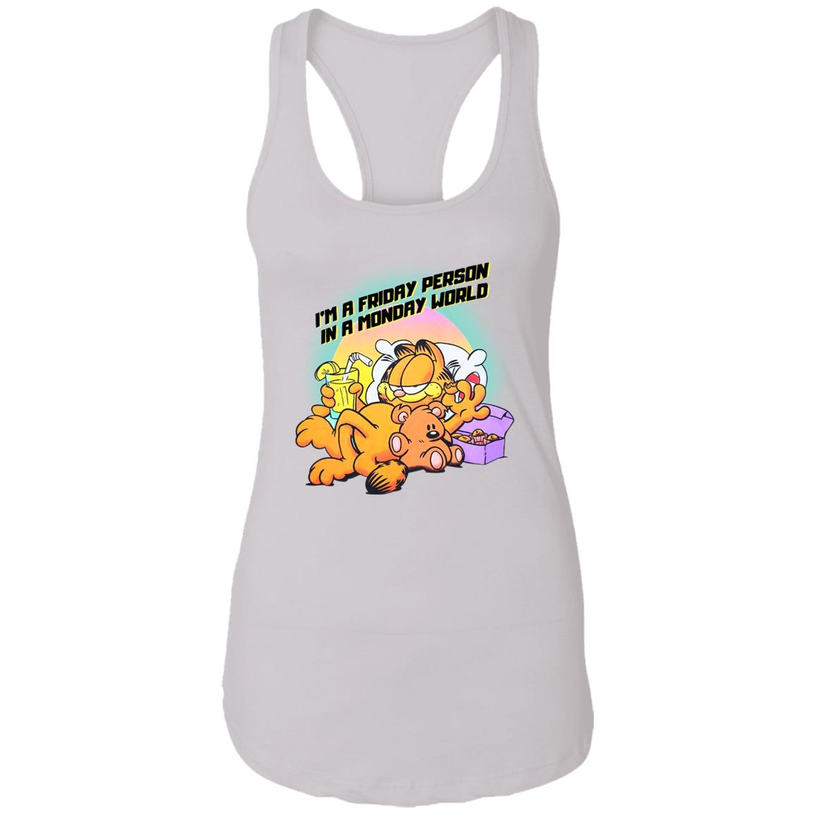 Garfield I’m A Friday Person In A Monday World Shirt