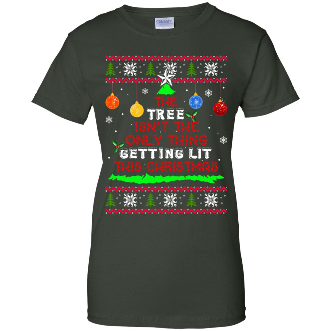 The Tree isn't The Only Thing Getting Lit This Christmas Sweater - TeeDragons