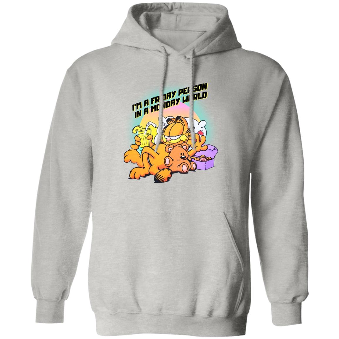 Garfield I’m A Friday Person In A Monday World Shirt