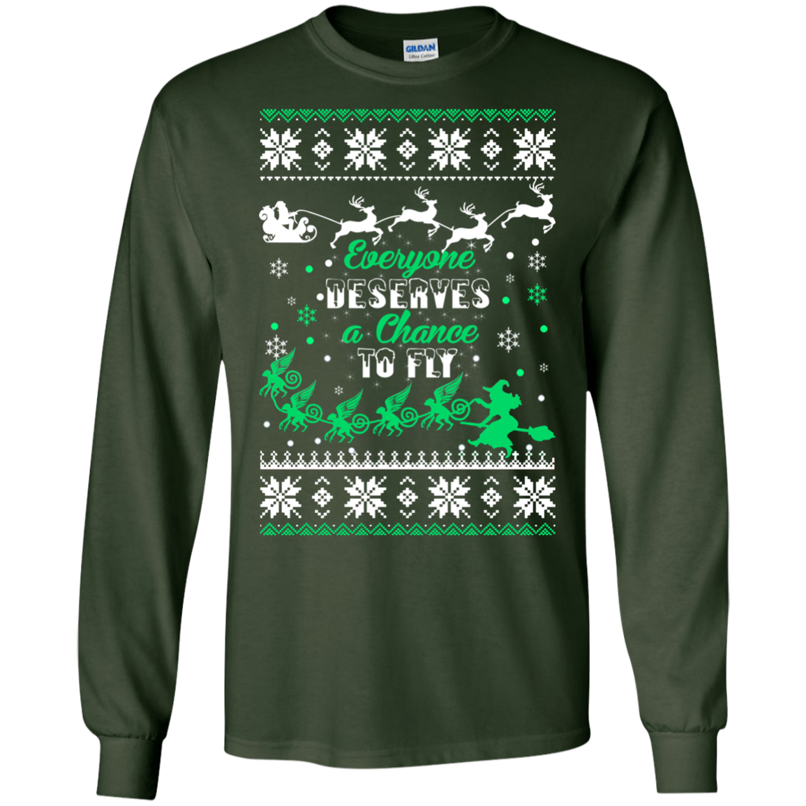 Everyone Deserves A Chance To Fly Christmas Sweater - TeeDragons