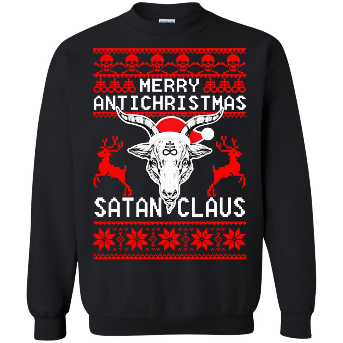 Merry Antichristmas Santa Claus Christmas Sweater - TeeDragons