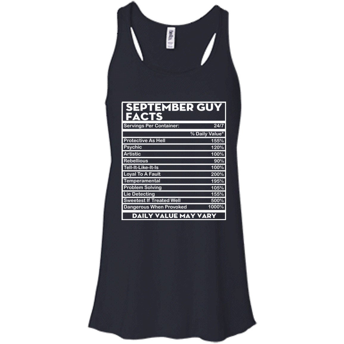 September Guy Facts - Servings Per Container 24/7 Shirt, Hoodie - TeeDragons