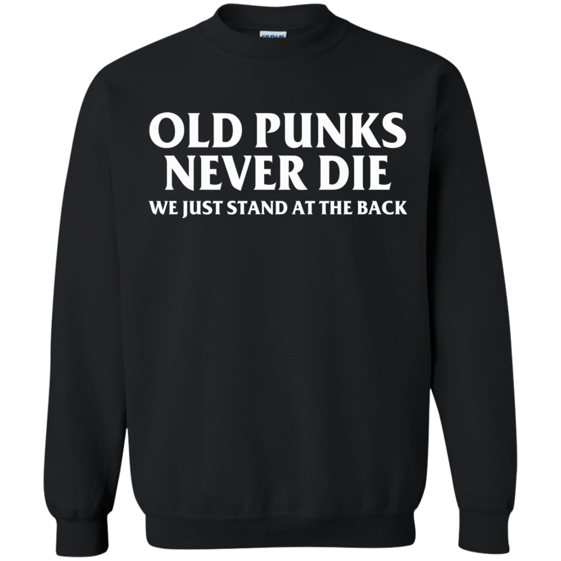 Old Punks Never Die We Just Stand At The Back T-Shirt - TeeDragons