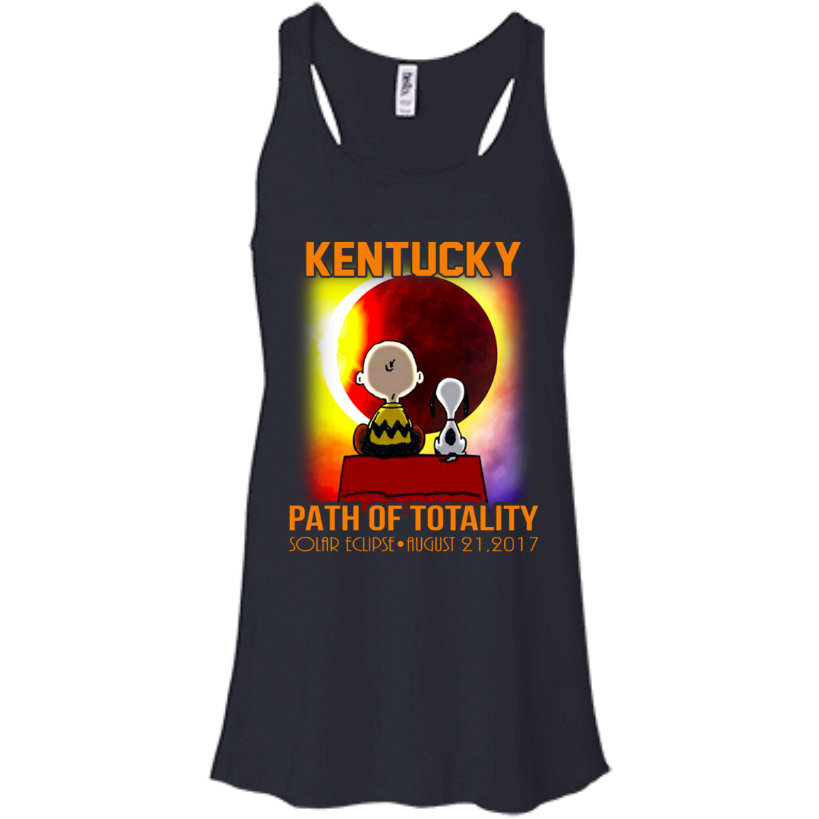 Snoopy and Charlie Brown - Kentucky - Path Of Totality Solar Eclipse T-Shirt - TeeDragons