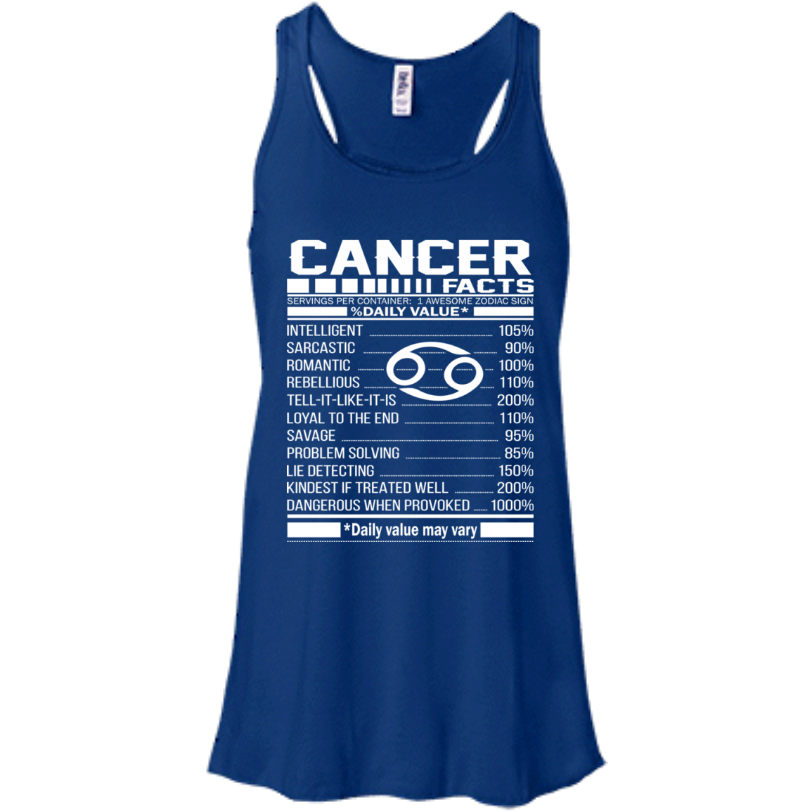 Cancer Facts - Awesome Zodiac Sign - %Daily Value Shirt, Hoodie, Tank - TeeDragons