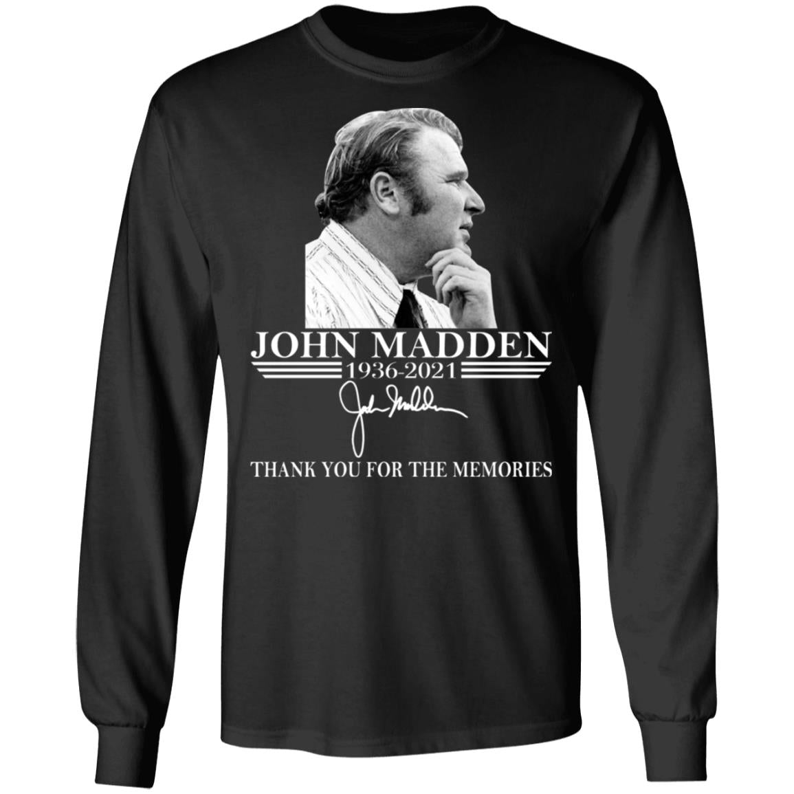 John Madden - Thank You For The Memories Shirt