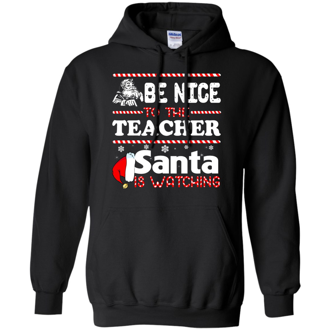 Be Nice To The Teacher Santa Is Watching Shirt, Hoodie, Tank - TeeDragons