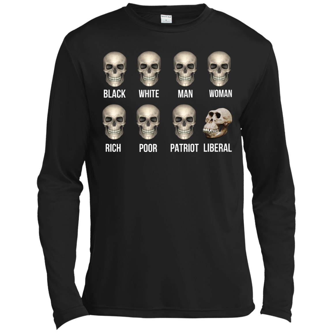 Skulls of Modern America -  All people was created equal except Liberal skull shirt - TeeDragons