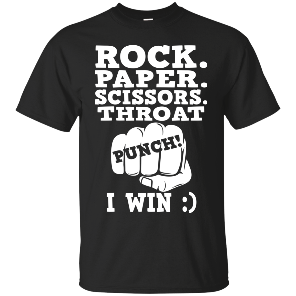 Rock Paper Scissors Throat Punch I Win Shirt, Hoodie - TeeDragons