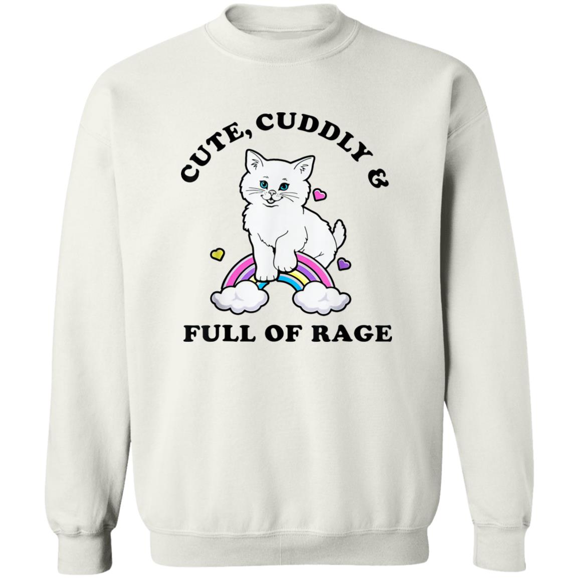 Cat Cute Cuddly And Full Of Rage Shirt - TeeDragons
