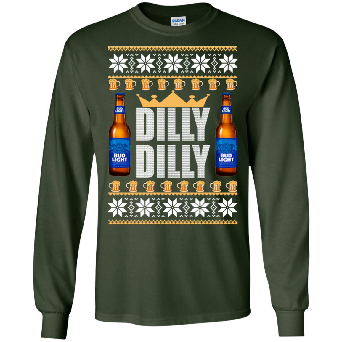 Bud Light Dilly Dilly Beer Christmas Sweater - TeeDragons