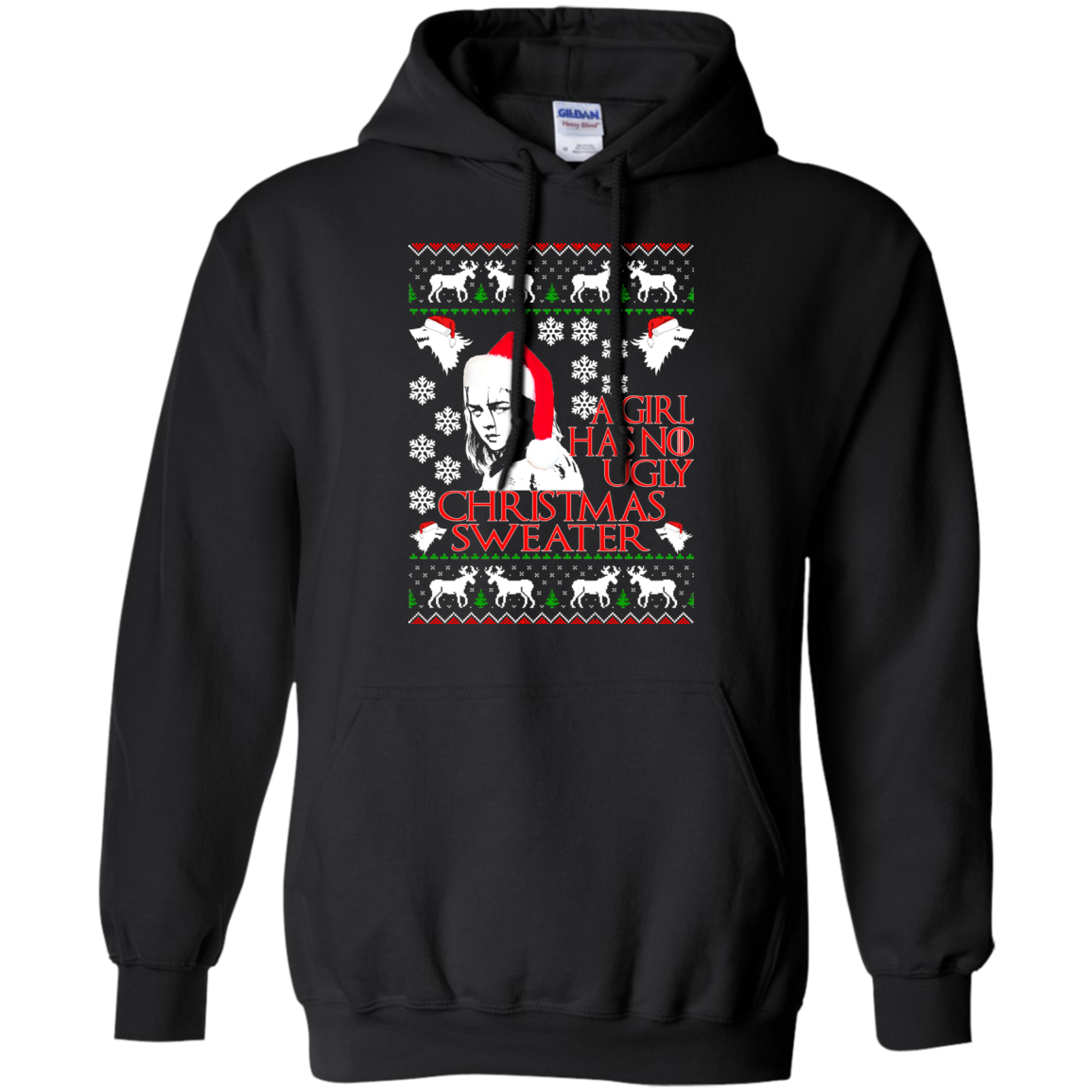 Game Of Thrones - A Girl Has No Ugly Christmas Sweater - TeeDragons