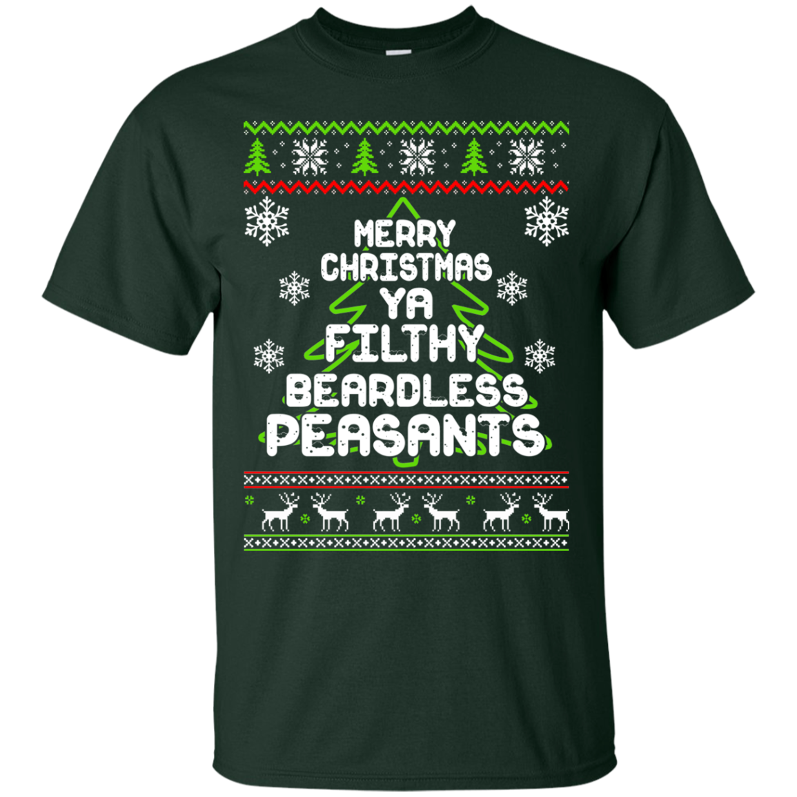 Merry Christmas Ya Filthy Beardless Peasants Christmas Sweater - TeeDragons